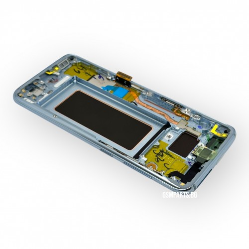 Оригинален Дисплей + Тъч Скрийн + Рамка за Samsung Galaxy S8 - Service Pack - Blue/Син