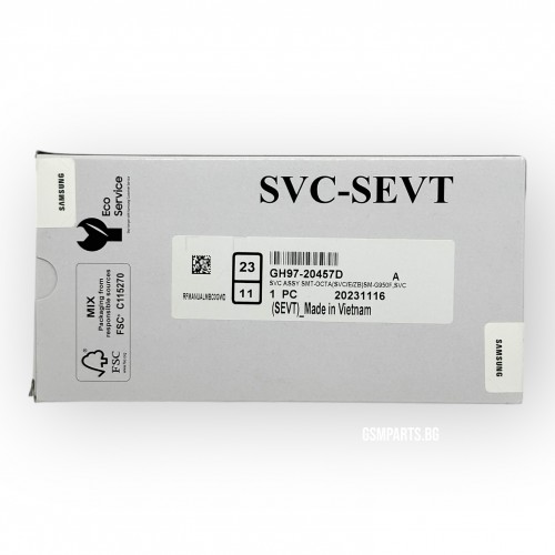 Оригинален Дисплей + Тъч Скрийн + Рамка за Samsung Galaxy S8 - Service Pack - Blue/Син