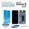 Оригинален Дисплей + Рамка за Samsung Galaxy S9 - Service Pack - (СИН)
