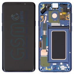 Оригинален Дисплей + Тъч Скрийн + Рамка за Samsung Galaxy S9 Plus - Service Pack - Blue/Син