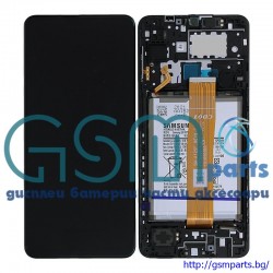 Оригинален Дисплей + Рамка за Samsung Galaxy A12 - Service Pack - 