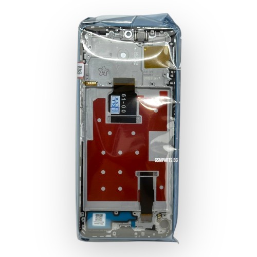 Дисплей + Тъч Скрийн + Рамка за Huawei X8a (4G) / Honor 90 Lite (5G) - Blue/Син - Service Pack Box -