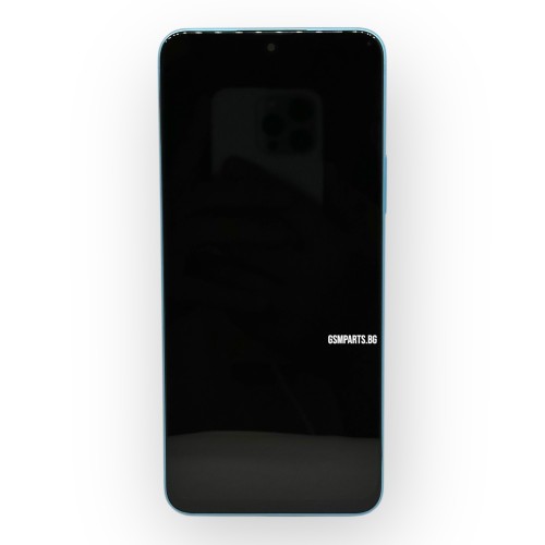 Дисплей + Тъч Скрийн + Рамка за Huawei X8a (4G) / Honor 90 Lite (5G) - Blue/Син - Service Pack Box -