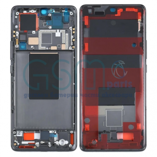Оригинален дисплей + Рамка за Xiaomi 12 Pro (2022) BLACK / DARK TARNISH LCD - Service Pack - Черен