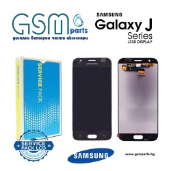 Оригинален Дисплей + Тъч Скрийн за Samsung Galaxy J3 2017 - Service Pack - Black/Черен