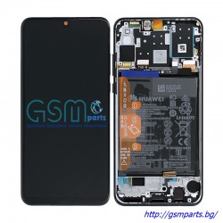 Оригинален Дисплей + Рамка + БАТЕРИЯ За HUAWEI P30 Lite New Edition (2020) Service Pack (Бял)