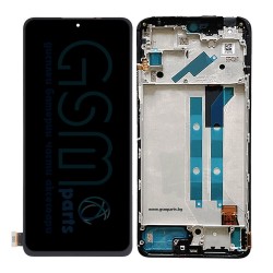 Оригинален Дисплей + Тъч Скрийн + Рамка за Xiaomi Redmi Note 11 Pro+ 5G - Service Pack - Blue/Син