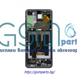 Оригинален Дисплей + Тъч Скрийн + Рамка за Samsung Galaxy S20 Plus - Service Pack - Black/Черен