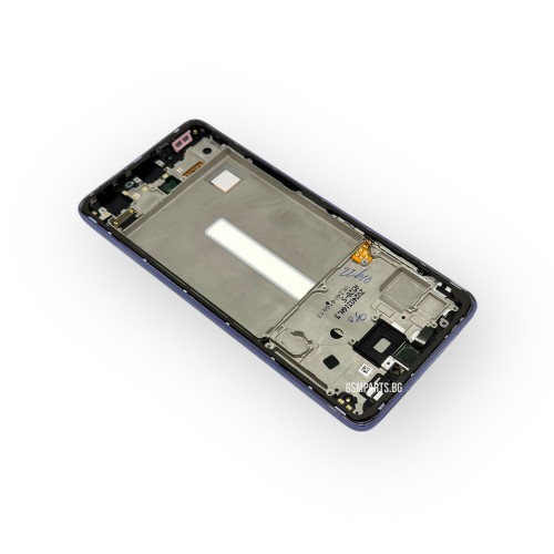 Оригинален Дисплей + Тъч Скрийн + Рамка за Samsung Galaxy A52s - Service Pack - Violet/Виолетов