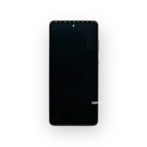 Оригинален Дисплей + Рамка + Тъч Скрийн за Samsung Galaxy A72 - Service Pack - Black/Черен