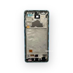 Оригинален Дисплей + Тъч Скрийн + Рамка за Samsung Galaxy A72 - Service Pack - (Синя Рамка)