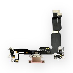 Лентов Кабел - Блок Захранване за Apple iPhone 15 Plus - Оригинал - Pink/Розов