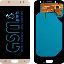 Дисплей + Тъч Скрийн за Samsung Galaxy J7 2017 - Oled - Gold/Златист