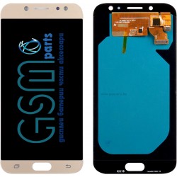 Дисплей + Тъч Скрийн за Samsung Galaxy J7 2017 - Oled - Gold/Златист