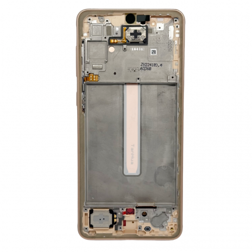 Оригинален Дисплей + Тъч Скрийн + Рамка за Samsung Galaxy A33 5G - Service Pack - Gold/Златист