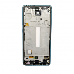 Оригинален Дисплей + Тъч Скрийн + Рамка за Samsung Galaxy A52 - Service Pack - Blue/Син