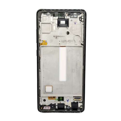 Оригинален Дисплей + Тъч Скрийн + Рамка за Samsung Galaxy A52 - Service Pack - Black/Черен