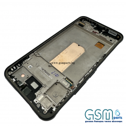 Оригинален Дисплей + Тъч Скрийн + Рамка за Samsung Galaxy A54 5G - Service Pack - Black/Черен