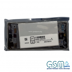 Оригинален Дисплей + Тъч Скрийн + Рамка за Samsung Galaxy A72 - Service Pack - White/Бял