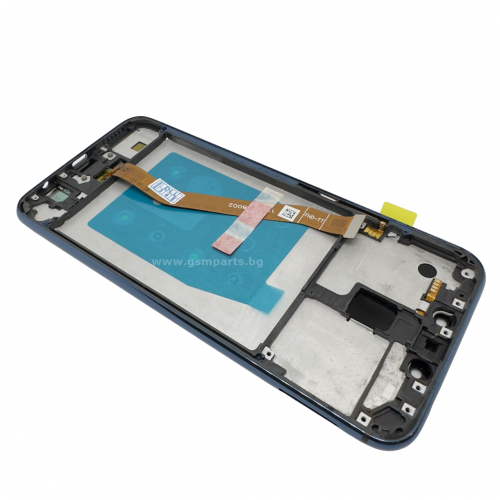 Дисплей + Тъч Скрийн + Рамка за Huawei Mate 20 Lite - Service Pack Box - Blue/Син