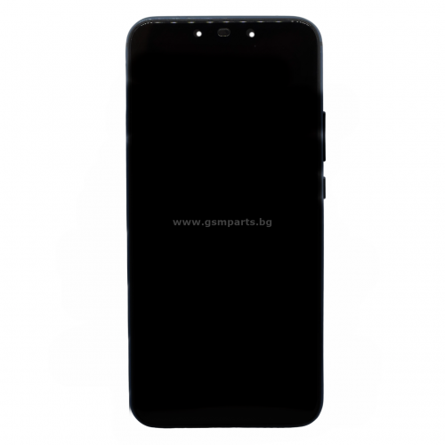 Дисплей + Тъч Скрийн + Рамка за Huawei Mate 20 Lite - Service Pack Box - Blue/Син