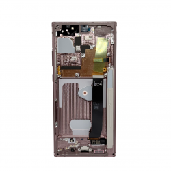 Оригинален Дисплей + Тъч Скрийн + Рамка за Samsung Galaxy Note 20 Ultra - Service Pack - Bronze/Бронзово