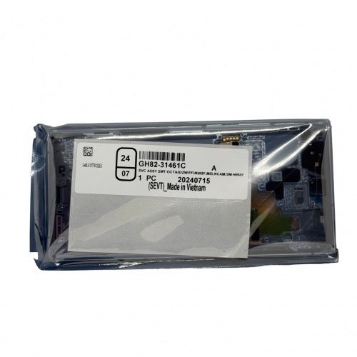 Оригинален Дисплей + Тъч Скрийн + Рамка за Samsung Galaxy Note 20 Ultra - Service Pack - White/Бял