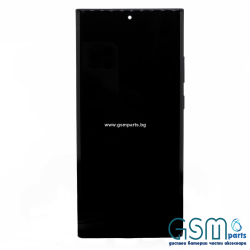 Оригинален Дисплей + Тъч Скрийн + Рамка за Samsung Galaxy Note 20 Ultra - Service Pack - Black/Черен