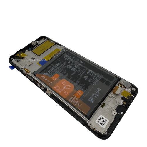 Оригинален Дисплей + Тъч Скрийн + Рамка + Батерия за Huawei P Smart 2021 - Service Pack -