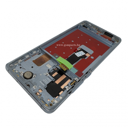 Дисплей + Тъч Скрийн + Рамка за Huawei P30 PRO - Service Pack - Aurora Blue/ Син