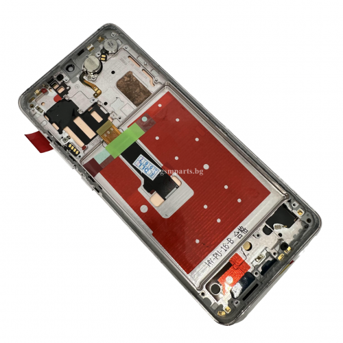 Дисплей + Тъч Скрийн + Рамка за Huawei P30 PRO - Service Pack - Silver/ Сребрист