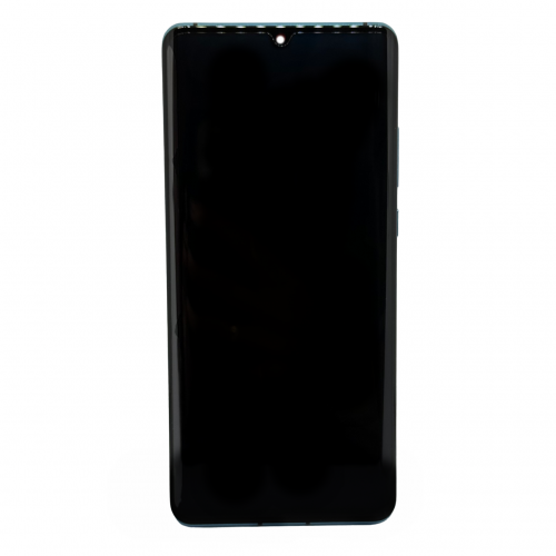 Оригинален Дисплей + Тъч Скрийн + Рамка + Батерия за Huawei P30 Pro - Service Pack - Aurora Blue / Син