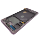 Оригинален Дисплей + Тъч Скрийн + Рамка за Samsung Galaxy S20 FE - Service Pack - цвят рамка: Лилав (Cloud Lavender)