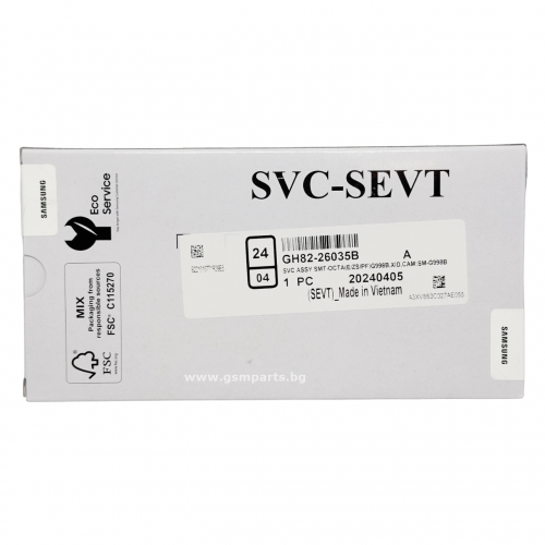 Оригинален Дисплей + Тъч Скрийн + Рамка за Samsung Galaxy S21 Ultra - Service Pack - Silver/Сребърен