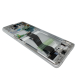 Оригинален Дисплей + Тъч Скрийн + Рамка за Samsung Galaxy S21 Ultra - Service Pack - Silver/Сребърен