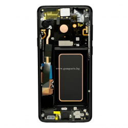 Оригинален Дисплей + Тъч Скрийн + Рамка за Samsung Galaxy S9 Plus - Service Pack - Black/Черен