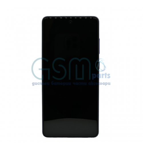 Оригинален Дисплей + Тъч Скрийн + Рамка за Samsung Galaxy A72 - Service Pack - Violet/Виолетов