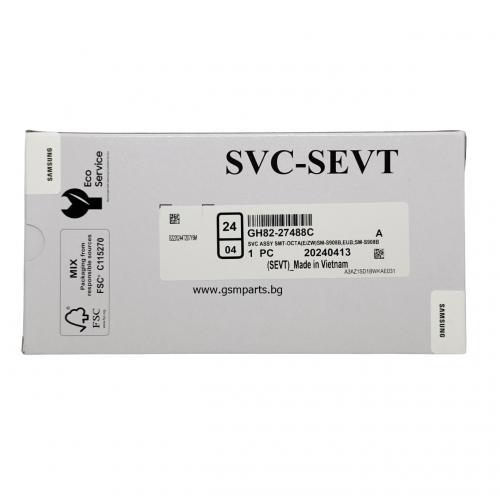 Оригинален Дисплей + Тъч Скрийн + Рамка за Samsung Galaxy S22 Ultra - Service Pack - White/Бял