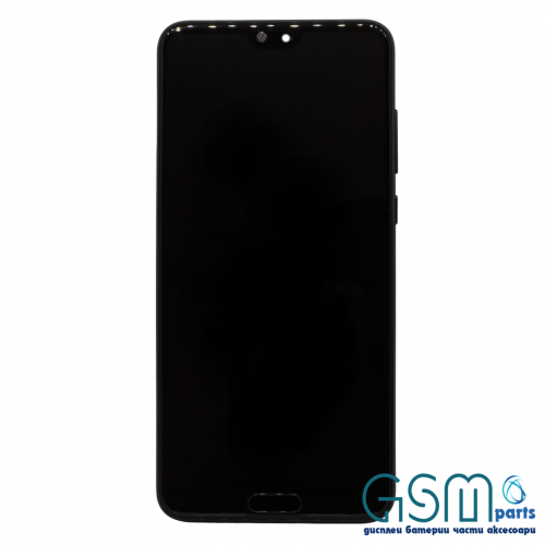 Оригинален Дисплей + Тъч Скрийн + Рамка + Батерия за Huawei P20 Pro - Service Pack - Black/Черен