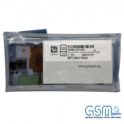 Оригинален Дисплей + Тъч Скрийн + Рамка за Samsung Galaxy S20 Plus - Service Pack - Син/Blue Cloud