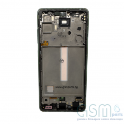 Оригинален Дисплей + Тъч Скрийн + Рамка за Samsung Galaxy A52s - service pack - Green/Зелен