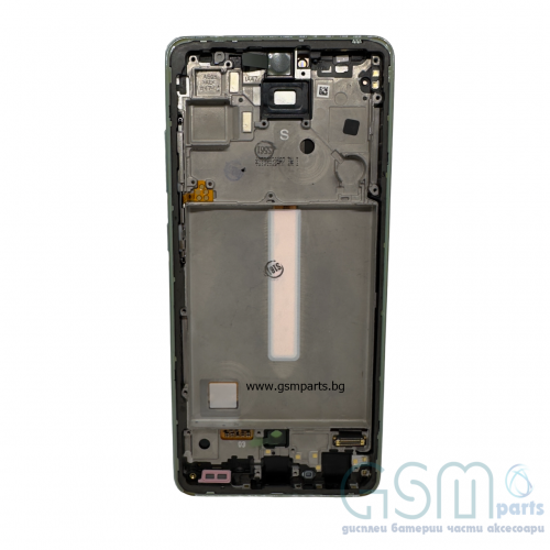 Оригинален Дисплей + Тъч Скрийн + Рамка за Samsung Galaxy A52s - service pack - Green/Зелен