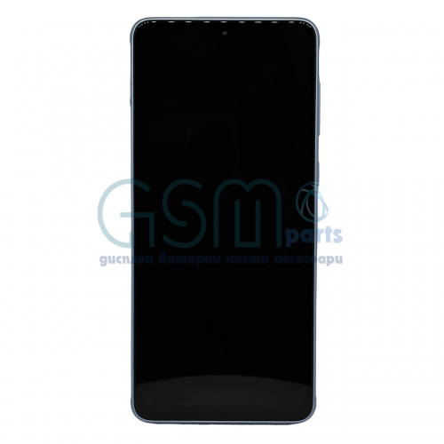 Оригинален Дисплей + Тъч Скрийн + Рамка за Samsung Galaxy A33 5G - Service Pack - Blue/ Син