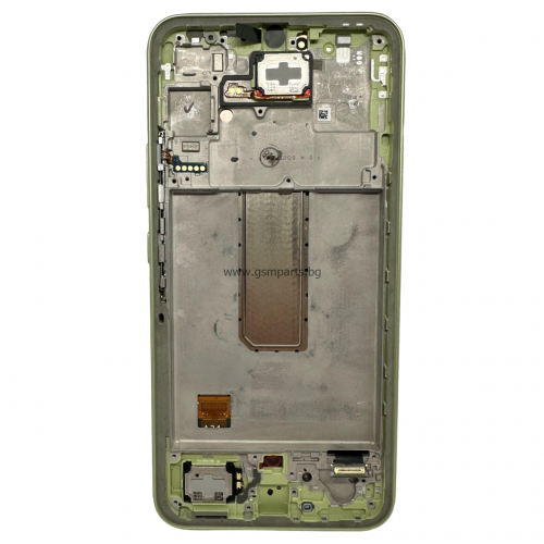 Оригинален Дисплей + Тъч Скрийн + Рамка за Samsung Galaxy A34 5G - Service Pack - Green/Зелен