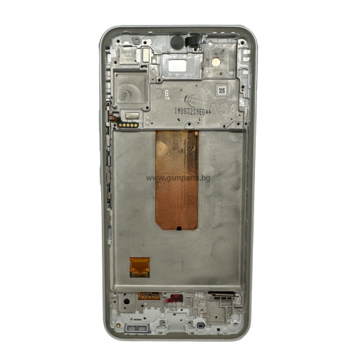 Оригинален Дисплей + Тъч Скрийн + Рамка за Samsung Galaxy A54 5G - Service Pack - White/Бял