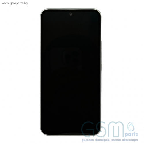 Оригинален Дисплей + Тъч Скрийн + Рамка за Samsung Galaxy A54 5G - Service Pack - White/Бял