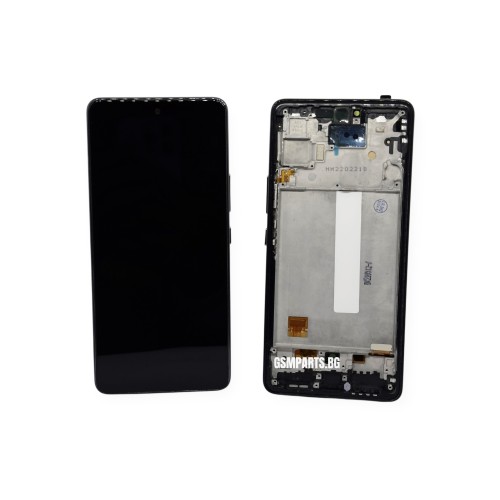 Дисплей + Тъч Скрийн + Рамка за Samsung Galaxy A53 - Black/Черен - Oled