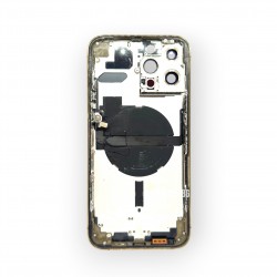 Оригинален Корпус за iPhone 13 Pro Max + лентов кабел бутони за включване и звук + NFC Модул за Безжично Зареждане - Gold/Златист - 2nd hand