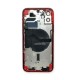 Оригинален Корпус за iPhone 12 + лентов кабел бутони за включване и звук + NFC Модул за Безжично Зареждане - Red/Червен - 2nd hand