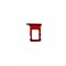 Сим държач за iPhone 12, iPhone 12 Mini - Red/Червен
